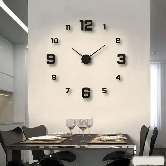 Frameless DIY Wall Clock