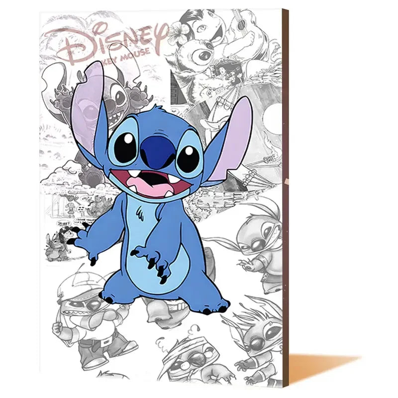 Lilo & Stitch Canvas Wall Art - Modern Comic Poster for Kids' Room Decor