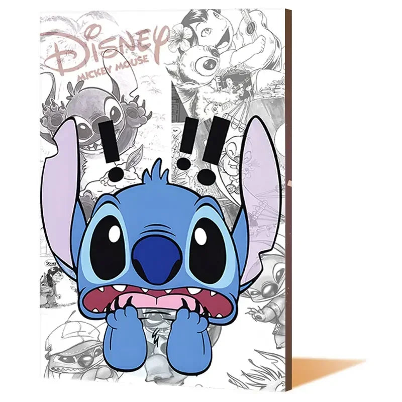 Lilo & Stitch Canvas Wall Art - Modern Comic Poster for Kids' Room Decor