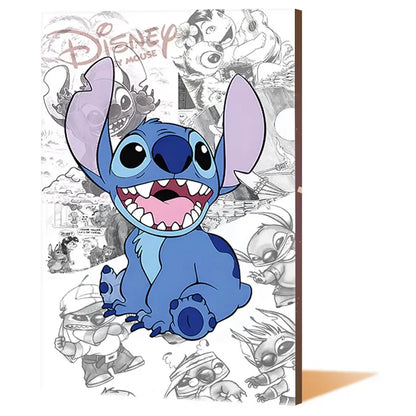 Lilo & Stitch Canvas Wall Art - Modern Comic Poster for Kids' Room Decor