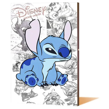 Lilo & Stitch Canvas Wall Art - Modern Comic Poster for Kids' Room Decor