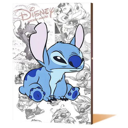 Lilo & Stitch Canvas Wall Art - Modern Comic Poster for Kids' Room Decor