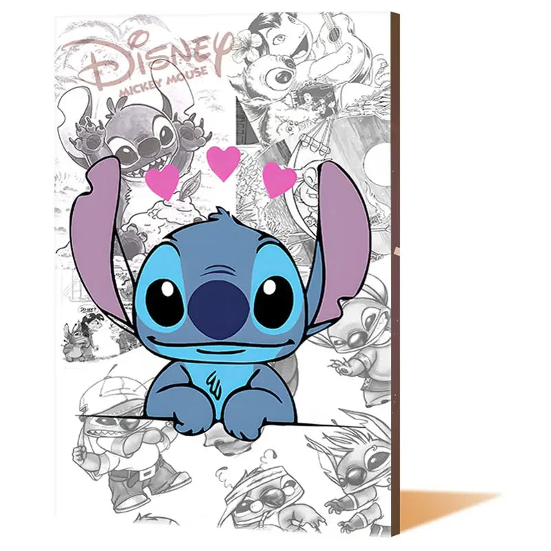 Lilo & Stitch Canvas Wall Art - Modern Comic Poster for Kids' Room Decor