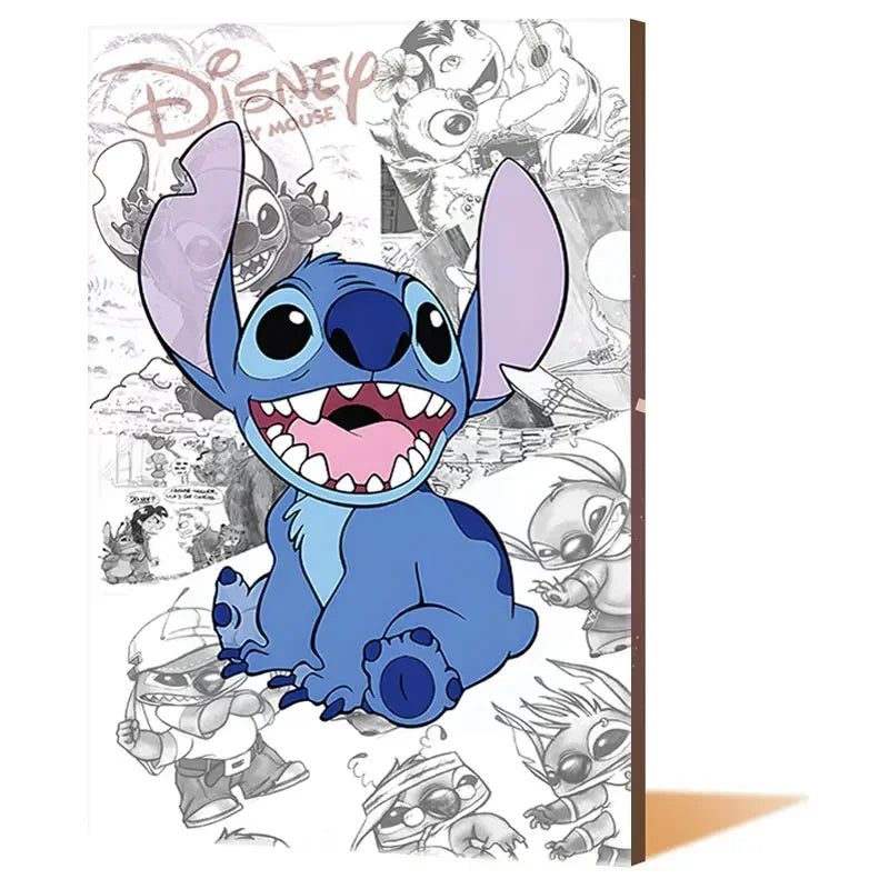 Lilo & Stitch Canvas Wall Art - Modern Comic Poster for Kids' Room Decor