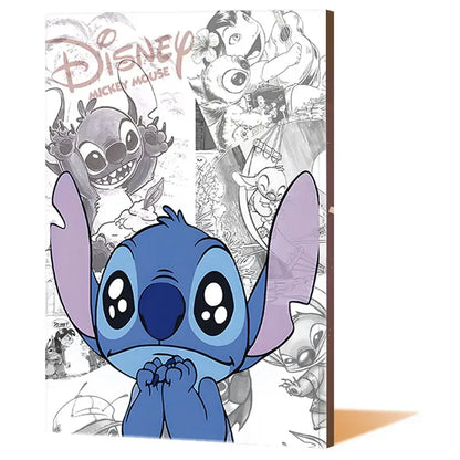 Lilo & Stitch Canvas Wall Art - Modern Comic Poster for Kids' Room Decor