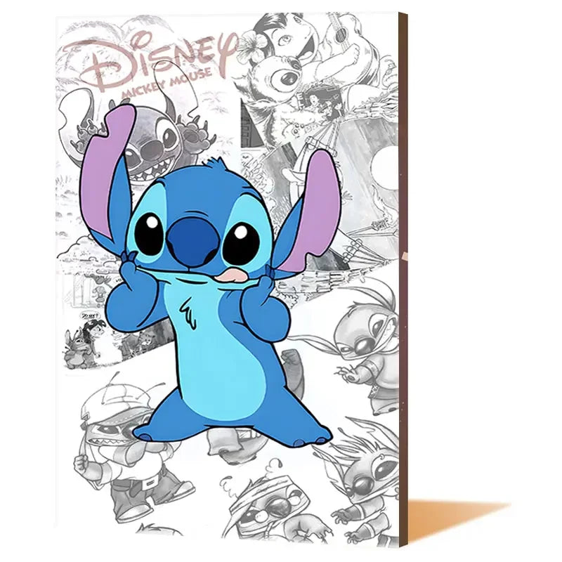 Lilo & Stitch Canvas Wall Art - Modern Comic Poster for Kids' Room Decor