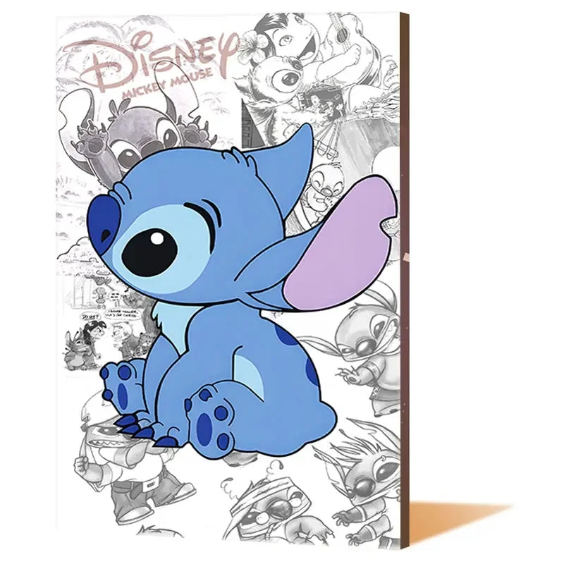 Lilo & Stitch Canvas Wall Art - Modern Comic Poster for Kids' Room Decor