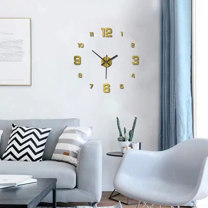 Frameless DIY Wall Clock